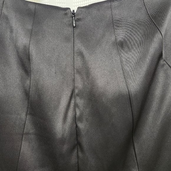 Signature by Sangria Body Hugging Cocktail Dress with Lace Panels, Size: 8 - Picture 4 of 12